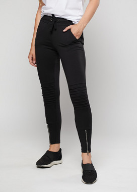 Женские штаны с ребристыми вставками Изображение Женские штаны с ребристыми вставками