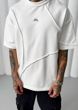 Дизайнерська футболка оверсайз біла MFStore Изображение Дизайнерська футболка оверсайз біла MFStore
