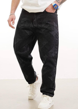 Джинси мом прямі чорно-сірі MFStore Изображение Джинси мом прямі чорно-сірі MFStore