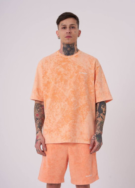 Футболка вільного крою виварена помаранчева MFStore Изображение Футболка вільного крою виварена помаранчева MFStore