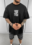 Футболка овесайз з принтом you чорна MFStore Изображение Футболка овесайз з принтом you чорна MFStore