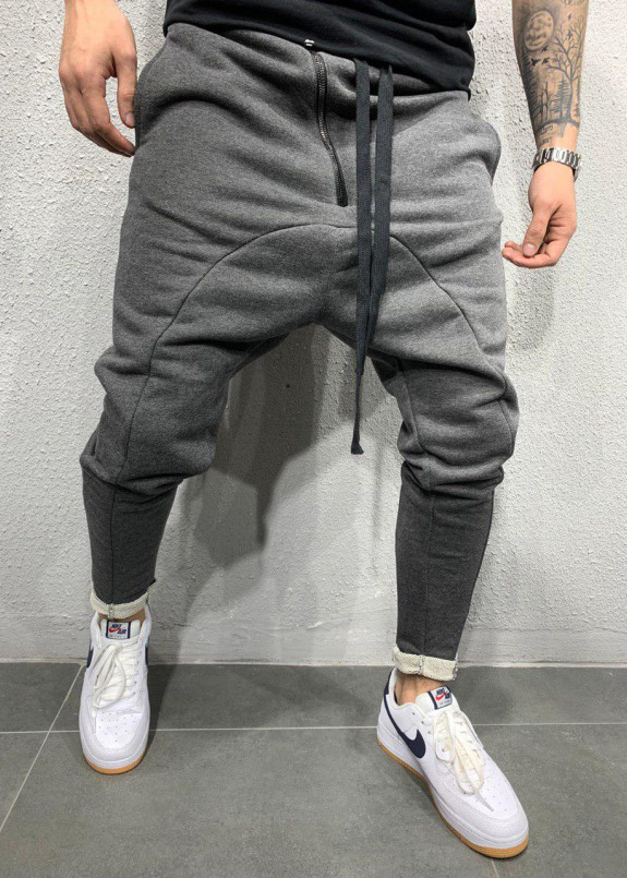 Штаны галифе с молнией спереди серые MFStore Изображение Штаны галифе с молнией спереди серые MFStore