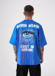 Футболка оверсайз з принтом lost in dream синя MFStore Изображение Футболка оверсайз з принтом lost in dream синя MFStore