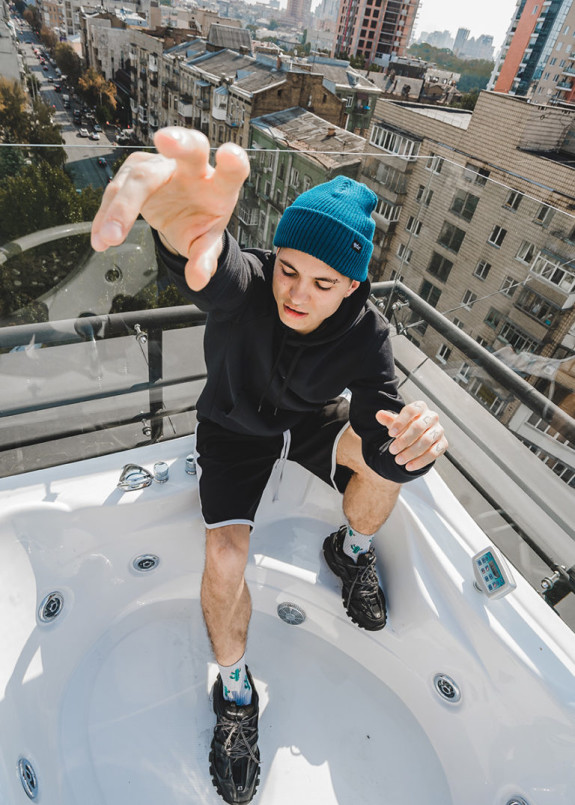 Шапка классик морская волна Изображение Шапка классик морская волна