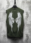 Безрукавка вільного крою з принтом angel хакі MFStore Изображение Безрукавка вільного крою з принтом angel хакі MFStore