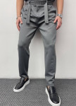 Изображение Стильні чоловічі брюки з ременем сірі MFStore