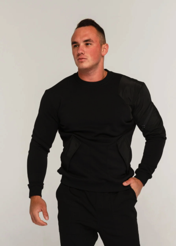 Свитшот мужской черный модель Такеда Изображение Свитшот мужской черный модель Такеда