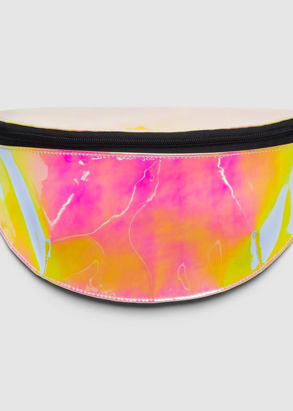 Неоновая бананка на пояс голограмма розово-желтого цвета Radio Cat Изображение Неоновая бананка на пояс голограмма розово-желтого цвета Radio Cat