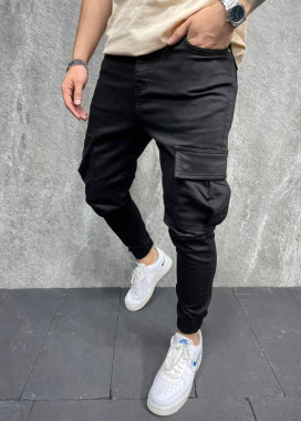 Джоггери чоловічі з боковими кишенями чорні MFStore Изображение Джоггери чоловічі з боковими кишенями чорні MFStore