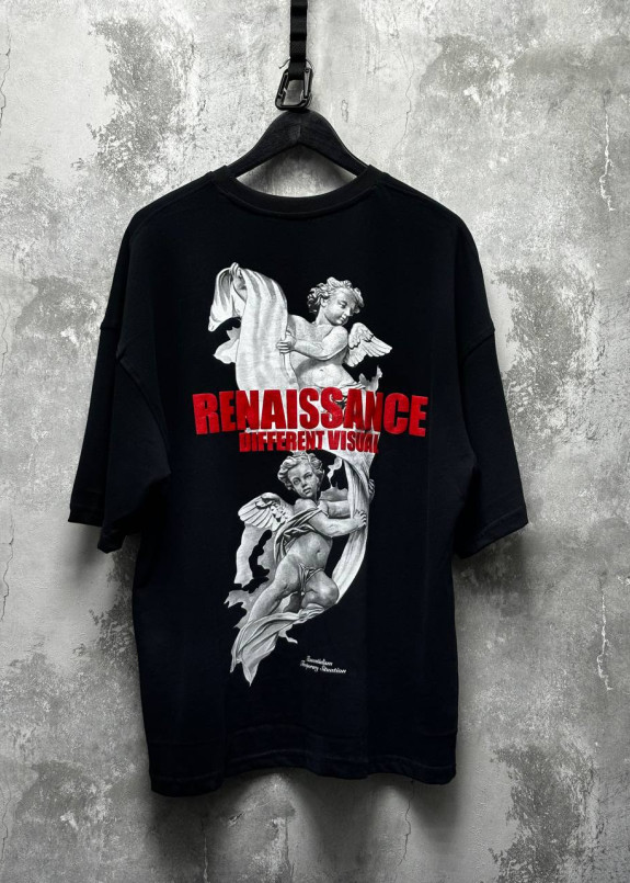 Футболка з текстом і принтами оверсайз чорна MFStore Изображение Футболка з текстом і принтами оверсайз чорна MFStore