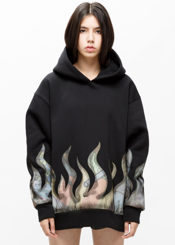 Худи женское с рефлективным огнем Изображение Худи женское с рефлективным огнем