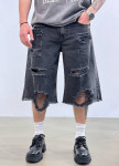 Стильні джинсові шорти оверсайз сірі MFStore Изображение Стильні джинсові шорти оверсайз сірі MFStore