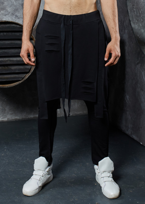 Штаны дизайнерские черные MFStore Изображение Штаны дизайнерские черные MFStore