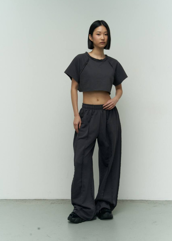 Костюм оверсайз жіночий baggy style сірий MFStore Изображение Костюм оверсайз жіночий baggy style сірий MFStore