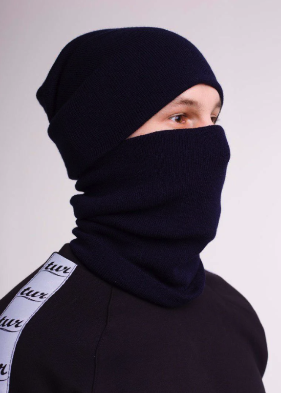 Зимний бафф синий унисекс Спайдер Изображение Зимний бафф синий унисекс Спайдер