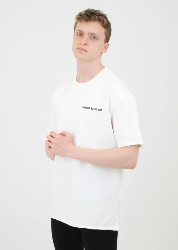 Футболка белая thanks to be MFStore Изображение Футболка белая thanks to be MFStore