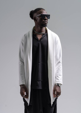 Мантія вільного крою без капюшону біла MFStore Изображение Мантія вільного крою без капюшону біла MFStore