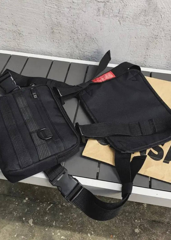 Багатофункціональна нагрудна сумка чорна MFStore Изображение Багатофункціональна нагрудна сумка чорна MFStore
