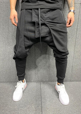 Брюки спортивные с накладкой со стороны на молнии MFStore Изображение Брюки спортивные с накладкой со стороны на молнии MFStore