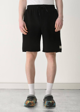 Шорти вільного крою з необробленими краями чорні MFStore Изображение Шорти вільного крою з необробленими краями чорні MFStore