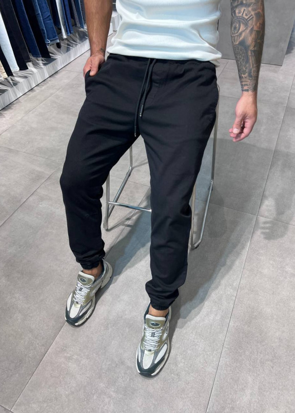 Стильні джогери з принтом чорні MFStore Изображение Стильні джогери з принтом чорні MFStore