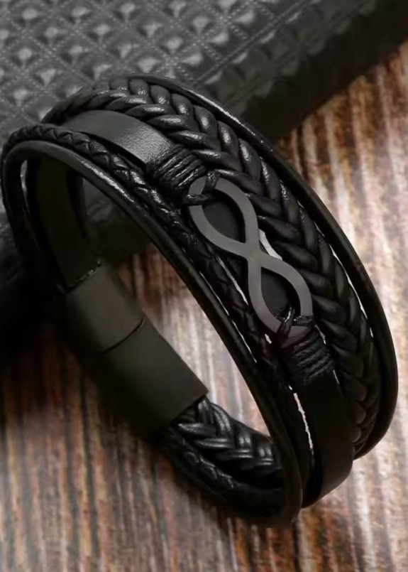 Стильний браслет нескінченність чорний MFStore Изображение Стильний браслет нескінченність чорний MFStore