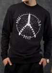 Свитшот мужской чёрный Мы за мир Tur streetwear Изображение Свитшот мужской чёрный Мы за мир Tur streetwear