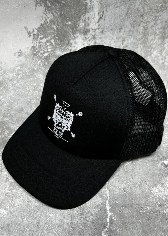 Кепка з принтом scul чорна MFS Изображение Кепка з принтом scul чорна MFS