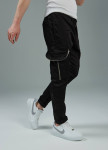 Изображение Джогери карго чоловічі з блискавками на карманах чорні MFStore