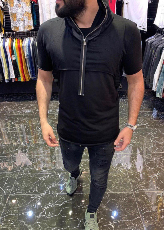 Футболка с дизайнерской молнией MFStore Изображение Футболка с дизайнерской молнией MFStore