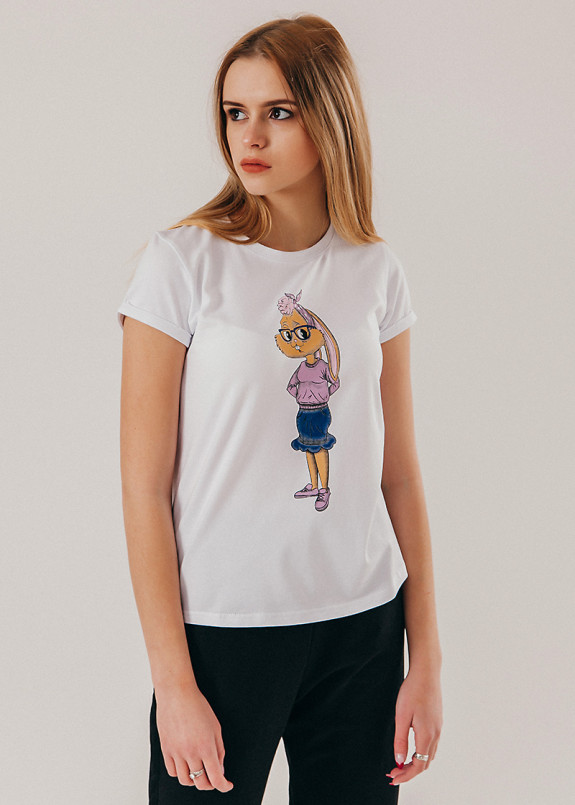 Футболка с принтом Lola Bunny Street style Изображение Футболка с принтом Lola Bunny Street style