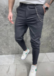 Изображение Завужені брюки з ланцюжком темно-сірі MFStore