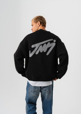 Оверсайз світшот з принтом чорний MFStore Изображение Оверсайз світшот з принтом чорний MFStore