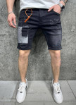Изображение Шорти джинсові з потертостями темно-сірі MFStore
