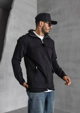 Кардиган дизайнерський без капюшона чорний MFStore Изображение Кардиган дизайнерський без капюшона чорний MFStore