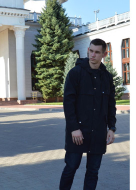 Плащ мужской черный Jack Изображение Плащ мужской черный Jack