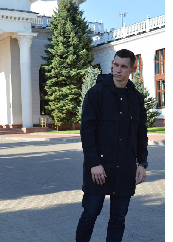 Плащ мужской черный Jack Изображение Плащ мужской черный Jack