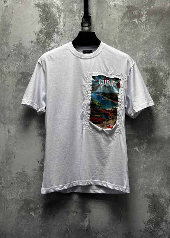 Футболка вільного крою Cuba біла MFStore Изображение Футболка вільного крою Cuba біла MFStore