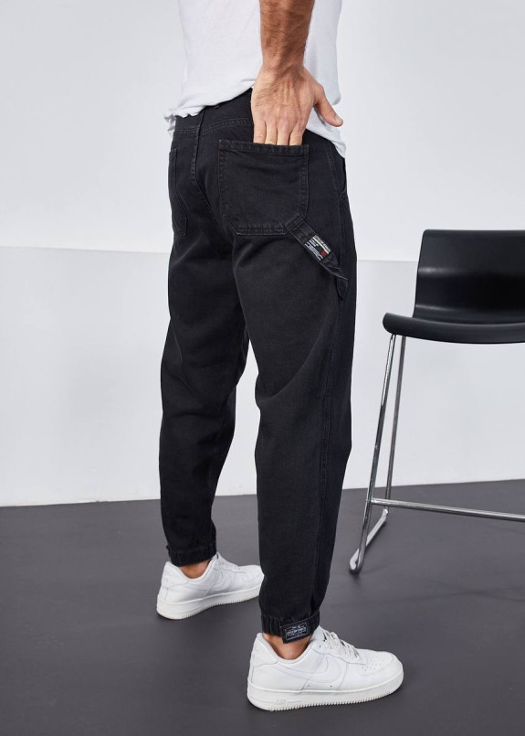 Джоггери чорні на манжетах та липучках знизу MFStore Изображение Джоггери чорні на манжетах та липучках знизу MFStore