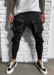 Штани спортивні з кишенями та лампасами чорні MFStore Изображение Штани спортивні з кишенями та лампасами чорні MFStore