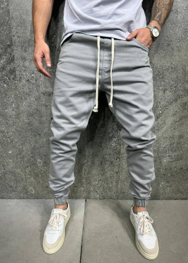 Джоггери базові зі світлими шнурками сірі MFStore Изображение Джоггери базові зі світлими шнурками сірі MFStore