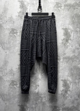 Стильні штани галіфе з малюнком сірі темні MFStore Изображение Стильні штани галіфе з малюнком сірі темні MFStore