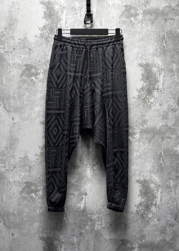 Стильні штани галіфе з малюнком сірі темні MFStore Изображение Стильні штани галіфе з малюнком сірі темні MFStore