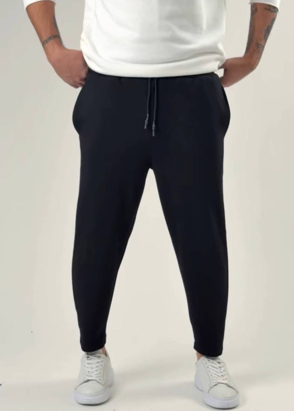 Стильні штани вільного чорні крою MFStore Изображение Стильні штани вільного чорні крою MFStore