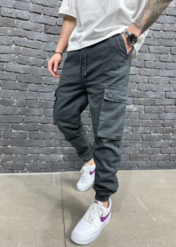 Джогери карго чоловічі оверсайз сірі MFStore Изображение Джогери карго чоловічі оверсайз сірі MFStore