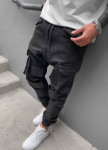 Джоггеры мужские с накладными карманами черные Mfstore Изображение Джоггеры мужские с накладными карманами черные Mfstore