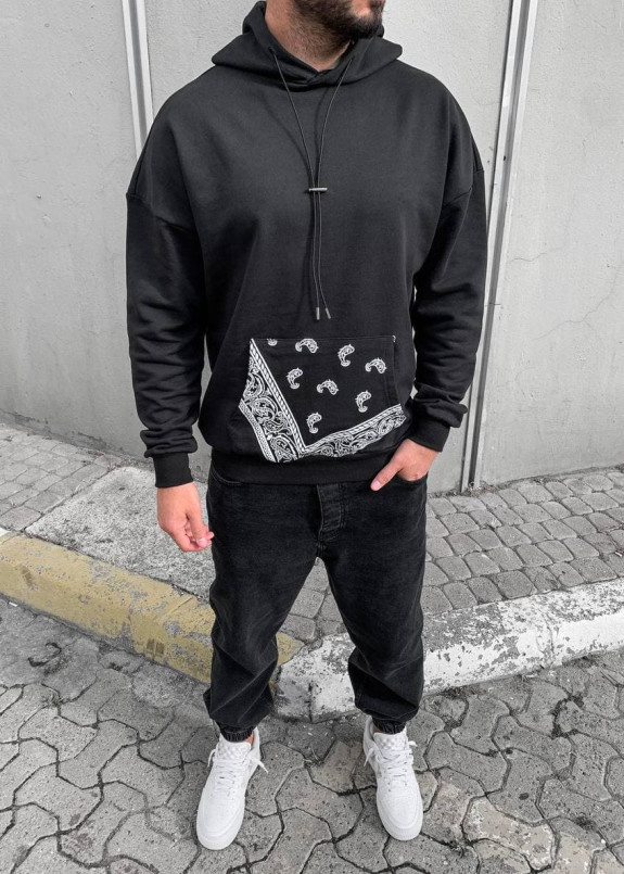 Худі оверсайз із принтованою кишенею MFStore Изображение Худі оверсайз із принтованою кишенею MFStore