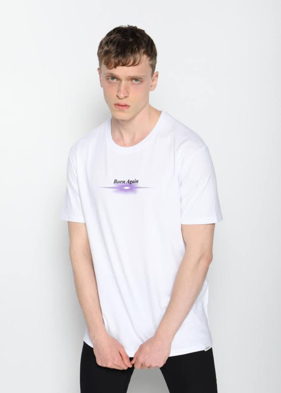 Футболка белая born again MFStore Изображение Футболка белая born again MFStore