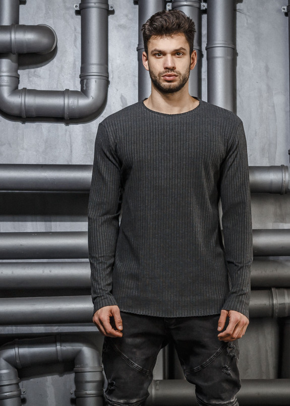 Кофта серая рифленая Mfstore Изображение Кофта серая рифленая Mfstore