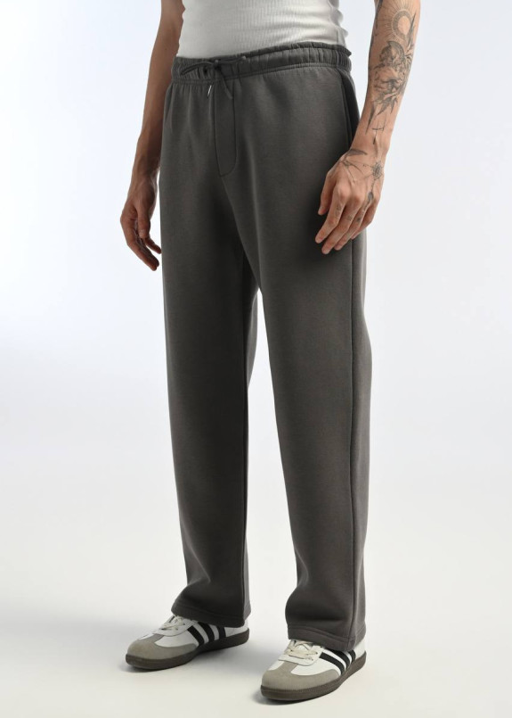 Спортивні штани прямі на флісі сірі MFStore Изображение Спортивні штани прямі на флісі сірі MFStore
